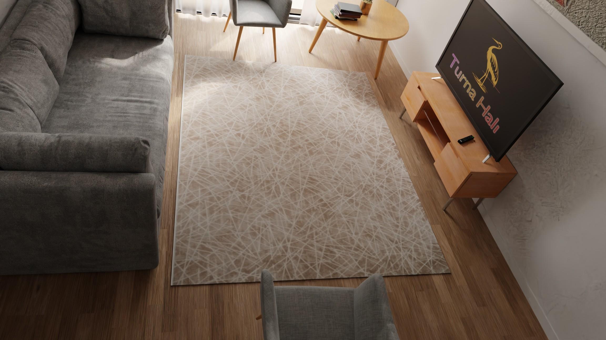 Enerjik Çizgili halı - Yağmurser