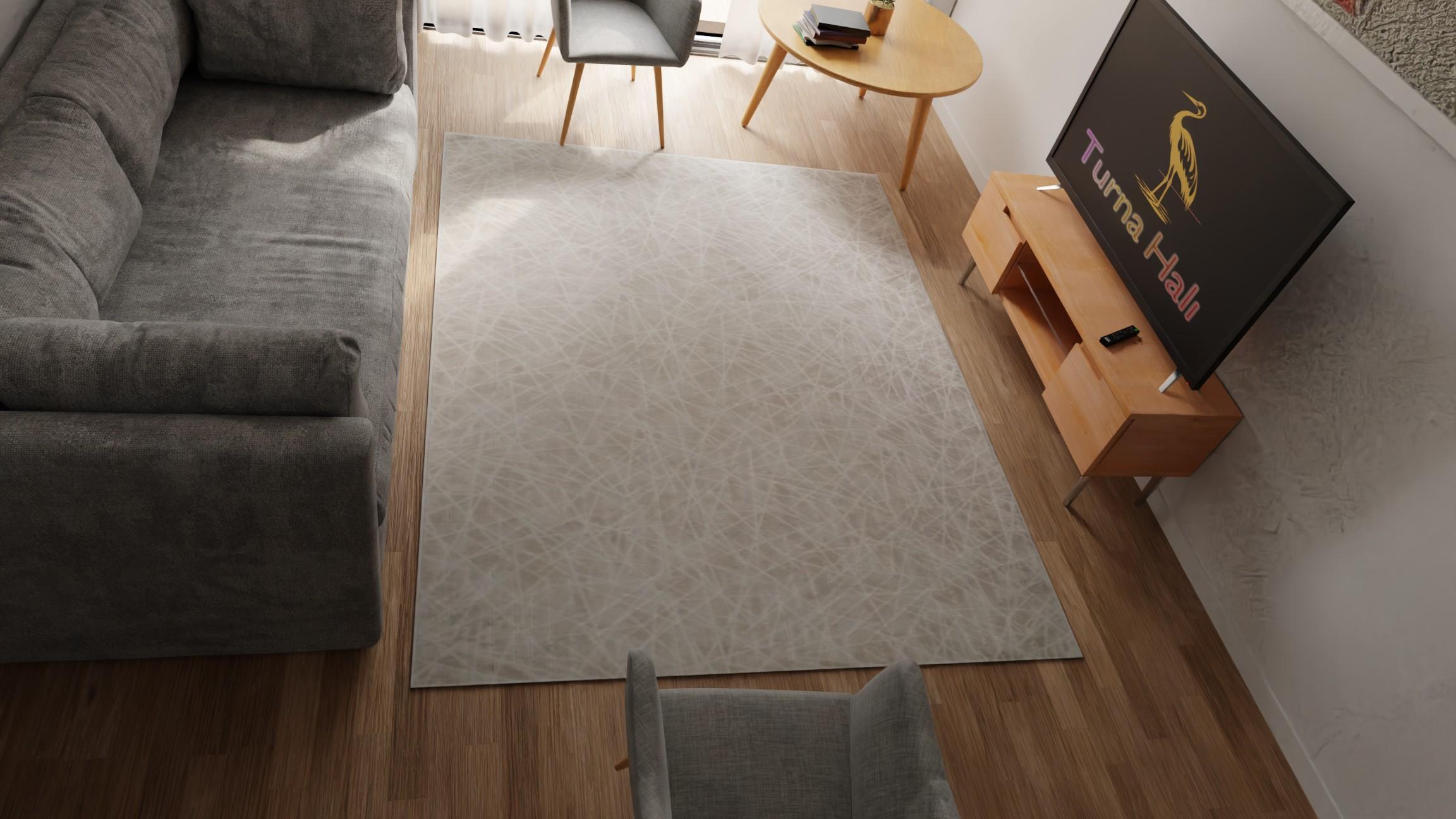 Enerjik Çizgili halı - Yağmurser